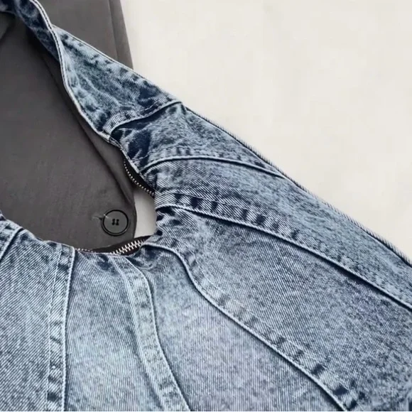 Denim Hobo Bag purse - Picture 4 of 10